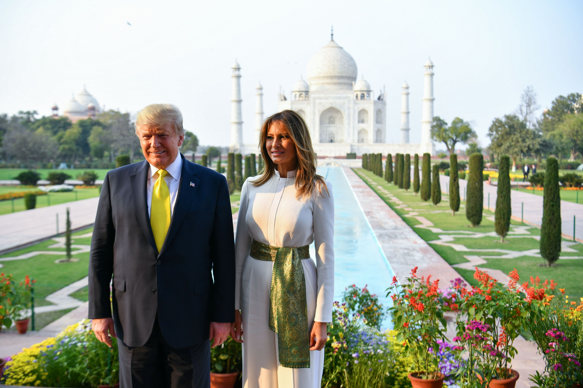 Trump Visits Taj Mahal, Says It ‘Inspires Awe’