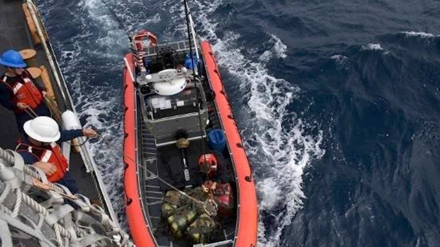 Coast Guard Brings $338 Million of Seized Cocaine to San Diego