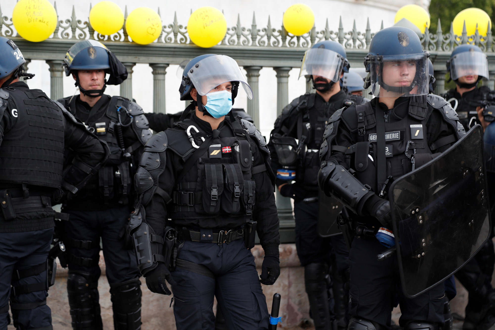 French Government Deploys Riot Police to Enforce Mask ...