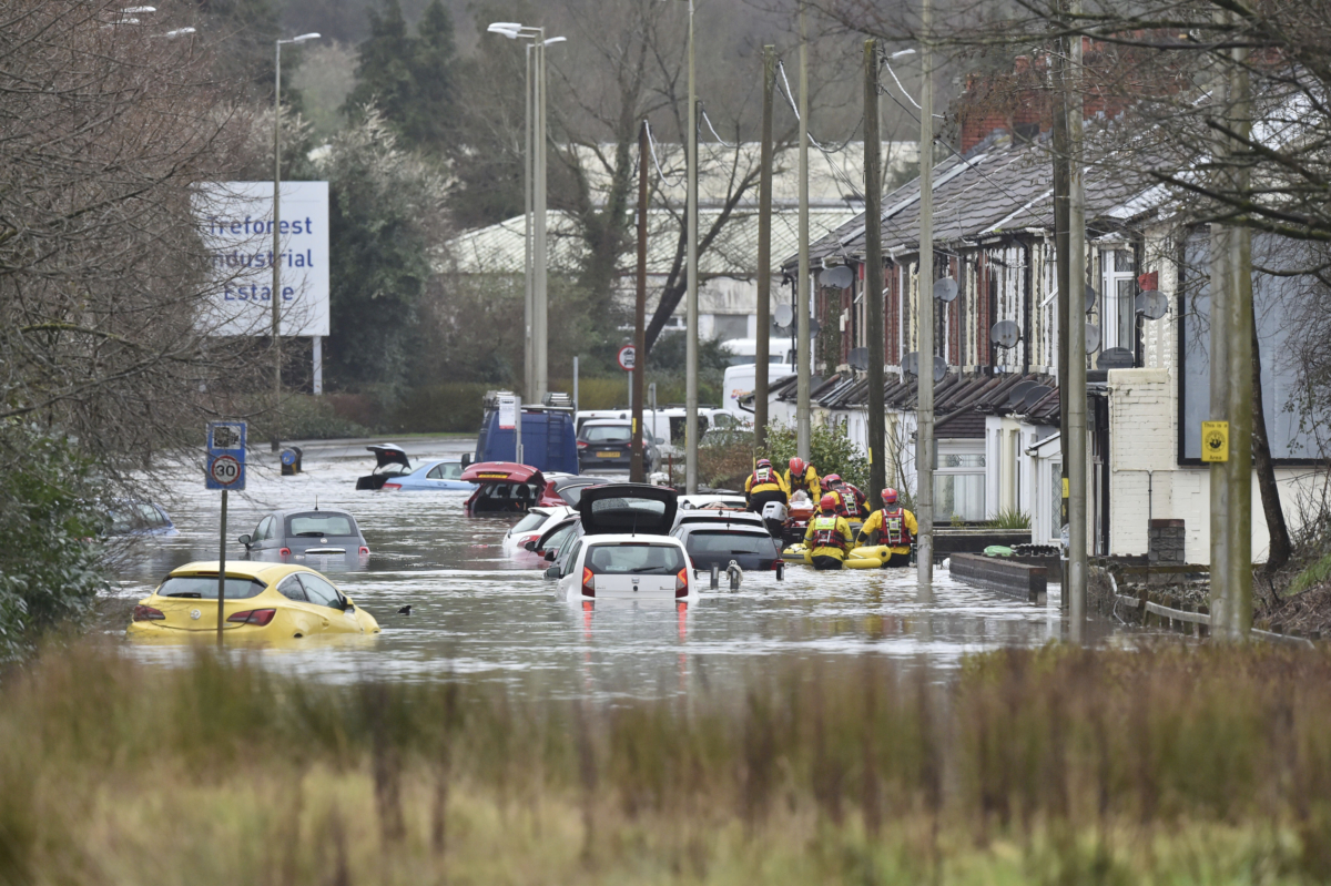Red Flood Warning Issued For Wales As Storm Dennis Rips Across Uk